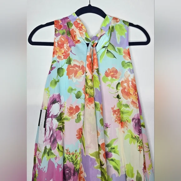NWT Women's Signature by Robbie Bee Floral Print Dress 8P Feminine Coquette - Picture 5 of 10